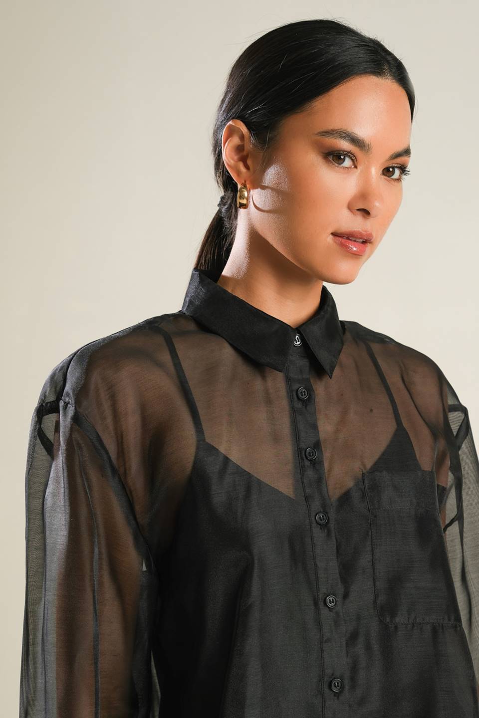 LOVE OVER FEAR ORGANZA TOP Flying Tomato